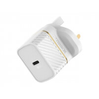 OtterBox Fast Charge Premium - Power adapter - 18 Watt - Fast Charge (USB-C) - cloud dust white - United Kingdom, Ireland OtterBox Fast Charge Premium - Power adapter - 18 Watt - Fast Charge (USB-C) - cloud dust white - United Kingdom, Ireland