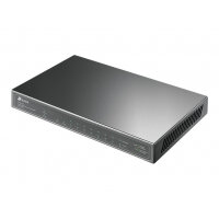 TP-Link TL-SG1210P - Switch - unmanaged - 8 x 10/100/1000 (PoE+) + 1 x 10/100/1000 (uplink) + 1 x Gigabit SFP (uplink) - desktop - PoE+ (63 W)