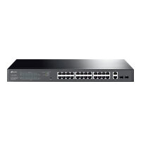 TP-Link Easy Smart TL-SG1428PE - Switch - smart - 24 x 10/100/1000 (PoE+) + 2 x 10/100/1000 - rack-mountable - PoE+ (250 W) - AC 100 - 240 V