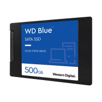 WD Blue 3D NAND SATA SSD WDS500G2B0A - Solid state drive - 500 GB - internal - 2.5" - SATA 6Gb/s WD Blue 3D NAND SATA SSD WDS500G2B0A - Solid state drive - 500 GB - internal - 2.5" - SATA 6Gb/s