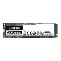 Kingston KC2500 - Solid state drive - encrypted - 500 GB - internal - M.2 2280 - PCI Express 3.0 x4 (NVMe) - 256-bit AES-XTS - Self-Encrypting Drive (SED), TCG Opal Encryption 2.0 Kingston KC2500 - Solid state drive - encrypted - 500 GB - internal - M.2 2280 - PCI Express 3.0 x4 (NVMe) - 256-bit AES-XTS - Self-Encrypting Drive (SED), TCG Opal Encryption 2.0