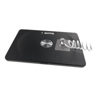 Compulocks Universal tablet secured with colied cable Lock - Security cable lock plate for tablet - black