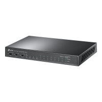 TP-Link TL-SL1311MP V1 - Switch - unmanaged - 8 x 10/100 (PoE+) + 2 x 10/100/1000 + 1 x 1000Base-X SFP - rack-mountable (124 W)