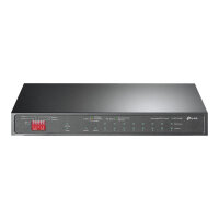 TP-Link TL-SG1210MP V2 - Switch - unmanaged - 8 x 10/100/1000 (PoE+) + 1 x 10/100/1000 (uplink) + 1 x Gigabit SFP (uplink) - desktop, wall-mountable - PoE+