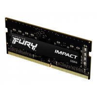 Kingston FURY Impact - DDR4 - module - 16 GB - SO-DIMM 260-pin - 3200 MHz / PC4-25600 - CL20 - 1.2 V - unbuffered - non-ECC - black