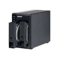 QNAP TR-002 - Hard drive array - 2 bays (SATA-600) - USB 3.1 Gen 2 (external) QNAP TR-002 - Hard drive array - 2 bays (SATA-600) - USB 3.1 Gen 2 (external)