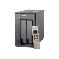 QNAP TS-251+ - NAS server - 2 bays - SATA 6Gb/s - RAID 0, 1, JBOD - RAM 2 GB - Gigabit Ethernet - iSCSI support QNAP TS-251+ - NAS server - 2 bays - SATA 6Gb/s - RAID 0, 1, JBOD - RAM 2 GB - Gigabit Ethernet - iSCSI support