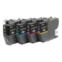 Brother LC421XL - 4-pack - XL - black, yellow, cyan, magenta - original - ink cartridge - for Brother DCP-J1140DW, MFC-J1010DW
