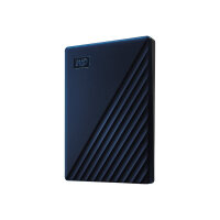 WD My Passport for Mac WDBA2D0020BBL - Hard drive - encrypted - 2 TB - external (portable) - USB 3.2 Gen 1 - 256-bit AES - midnight blue