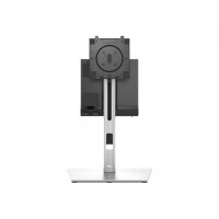 Dell Micro Form Factor All-in-One Stand MFS22 - Stand - for monitor/desktop - lockable - silver - screen size: 19"-27" - mounting interface: 100 x 100 mm - desktop