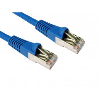 Cables Direct 2m CAT6a, M - M networking cable Blue S/FTP (S-STP)