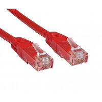 Cables Direct ERT-600R networking cable Red 0.5 m Cat6 U/UTP (UTP)