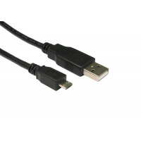 Cables Direct USB 2.0 Micro B, 0.5m USB cable USB A Micro-USB B Black