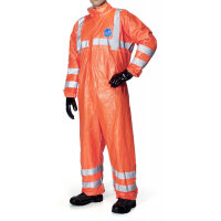 Tyvek 500HV High Visibility Work Coverall Size S Orange  Ref TBS500HVS