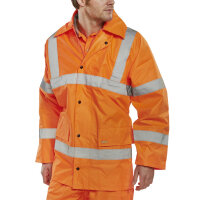 Beeswift High Visibility Lightweight EN471 Jacket Size 3XL Orange Ref TJ8ORXXXL