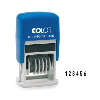 Colop S126 Numberer 4mm Self Inking Stamp 104941