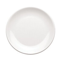 Dish Round 7 Inch 18cm Melamine White (Pack of 6) RD-B002
