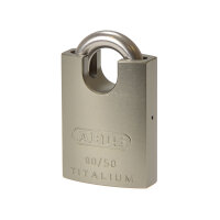 ABUS 90RK/50 TITALIUM Padlock Closed Shackle Carded