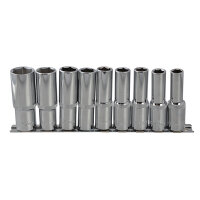 BlueSpot Tools 1/2in Drive Deep Socket Set, 9 Piece