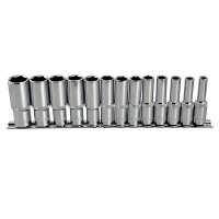 BlueSpot Tools 3/8in Drive Deep Socket Set, 13 Piece