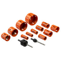 Bahco Plumber&#39;s Bi-Metal Holesaw Set, 14 Piece