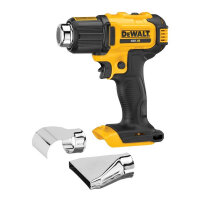 DeWALT DCE530N-XJ heat gun Hot air gun 190 l/min 530 °C Yellow Bare Unit