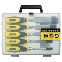 Stanley 5-Piece DynaGrip Wood Chisel Set