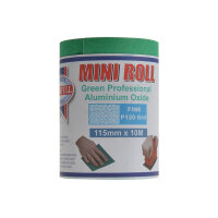 Faithfull Aluminium Oxide Sanding Paper Roll Green 115mmx10m 120G