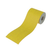 Faithfull Aluminium Oxide Sanding Paper Roll Yellow 115mmx50m 80G