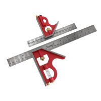 Faithfull Combination Square Twin Pack 150mm (6in) & 300mm (12in)