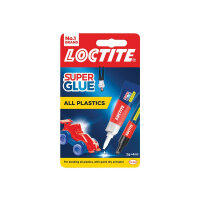 Loctite All Plastics Super Glue, Tube 4ml + Pen 2g
