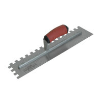 Marshalltown M711SD 1/2in U-Notched Trowel DuraSoft Handle 16x4in