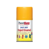 PlastiKote Fast Dry Enamel Aerosol Sunshine Yellow 100ml