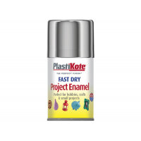 PlastiKote Fast Dry Enamel Aerosol Chrome 100ml