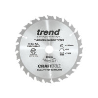 Trend CSB/16524T Craft Pro Thin Kerf Saw Blade 165x20mmx24T