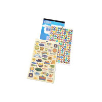 Clever Kidz Teachers Reward Stickers Assorted Colours Pack of 700 Motivational Stickers for Classroom Use