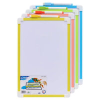 Clever Kidz Magnetic Dry Wipe Whiteboard Assorted Colours - Versatile Whiteboard for Writing and Drawing