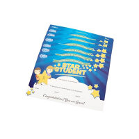 Clever Kidz Reward Certificates Star Student Pack of 25 - Certificates for Recognizing Achievements