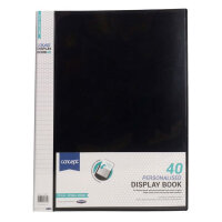 Concept A3 Presentation Display Book 40 Pocket Black - Professional & Durable