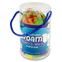 Crafty Bitz Self Adhesive Tub Foam Flowers 'N Hearts - Cute Craft Decorations