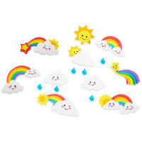 Emotionery 3D Foam Stickers - Rainbow - Fun Colourful Stickers