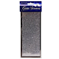 Icon Craft Self Adhesive Gem Stones Pack of 1000 - Silver - Sparkly Craft Embellishments