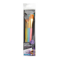 Icon Nylon Paint Brushes Pack of 4 - Durable Painting Tools