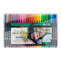 Icon Brush Stroke Artistic Pens Set of 24 - Professional Art Markers
