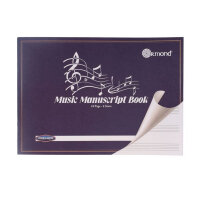 Ormond Music Manuscript Book - 24 Pages, 6 Stave - Compact Notation Book