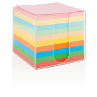 Concept Multicolour Memo Block in PVC Box - Vibrant Note-Taking Solution