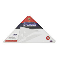 Premier Universal 10 inch/25cm Adjustable Set Square - Essential Tool for Drawing and Measuring