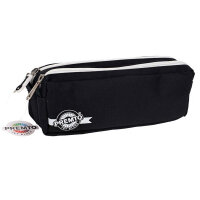 Premto 3 Pocket Pencil Case Jet Black - Perfect for Keeping Your Essentials Organized