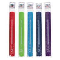 Premto Flexi Ruler 30cm Assorted Colours - Versatile for School and Office Needs