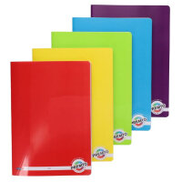 Premier A4 Durable Cover Manuscript Book 160 Pages Assorted Colours - Great for Note-Taking